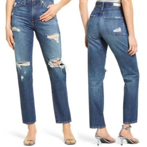 NWT AG Adriano Goldschmied Phoebe Vintage High Waisted Tapered Leg Jeans Sz 29R - Picture 1 of 11